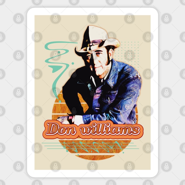 Don williams \\ Retro Art Magnet by Nana On Here